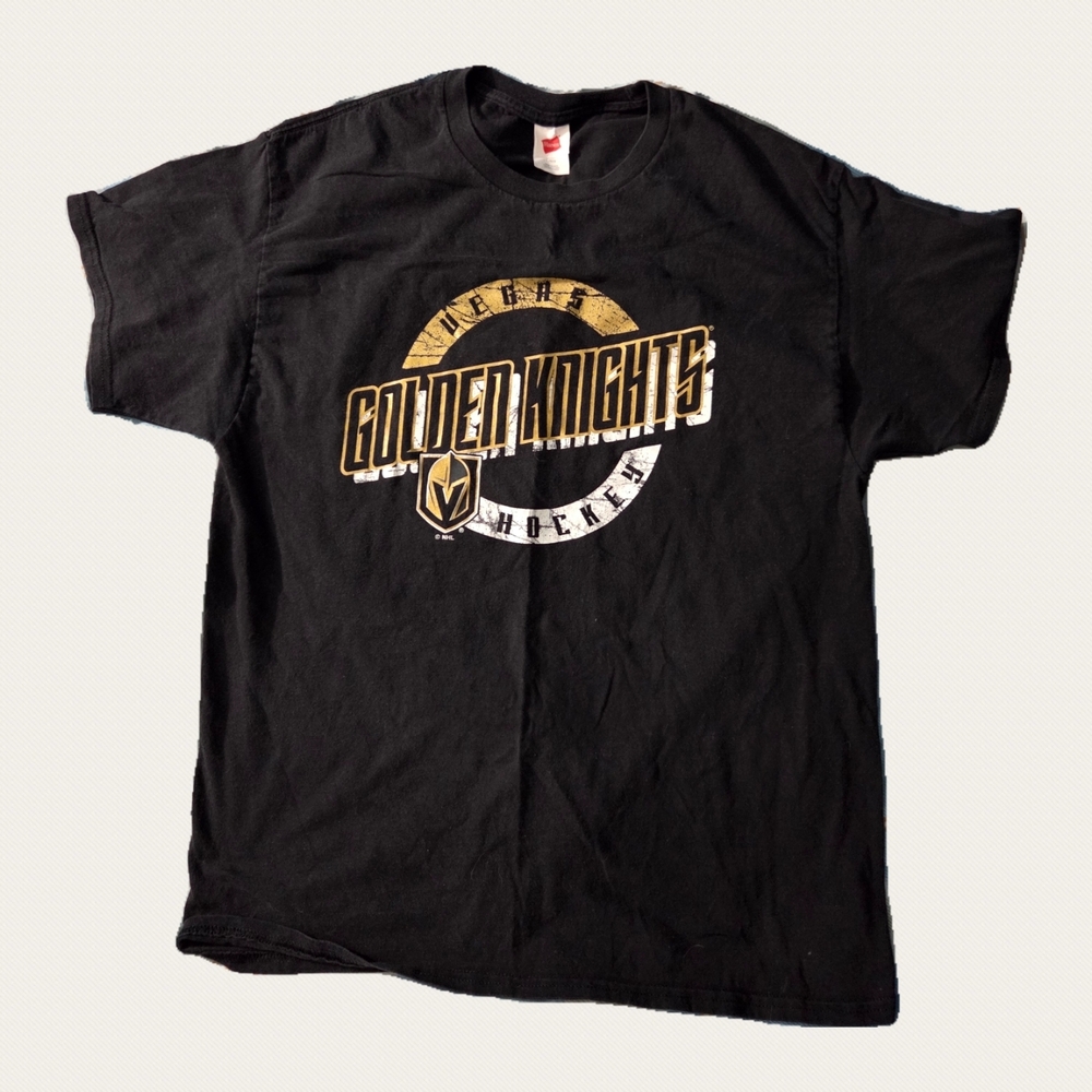 NHL Unisex Large T Shirt Black Vegas Golden Knights